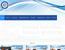 Tablet Screenshot of ghanafreightforwarders.org